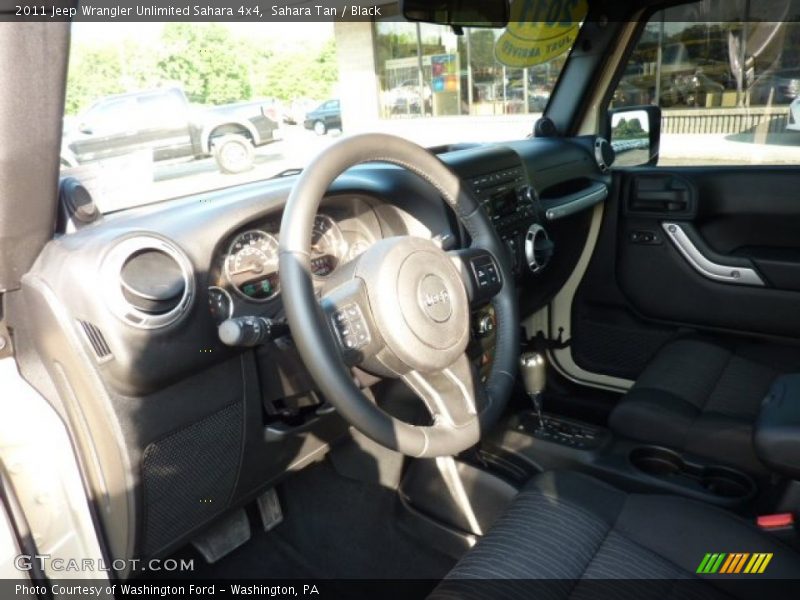 Sahara Tan / Black 2011 Jeep Wrangler Unlimited Sahara 4x4