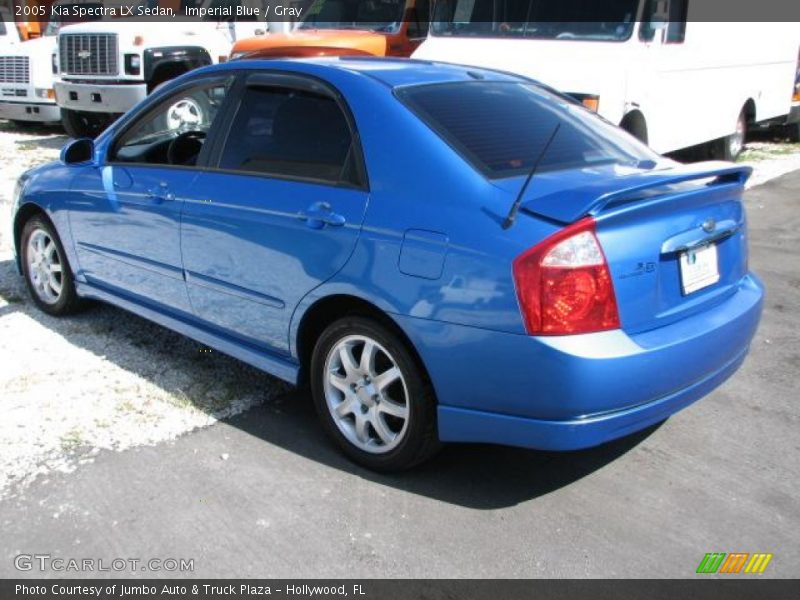 Imperial Blue / Gray 2005 Kia Spectra LX Sedan