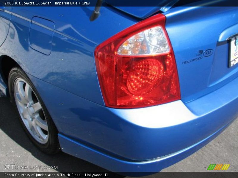 Imperial Blue / Gray 2005 Kia Spectra LX Sedan