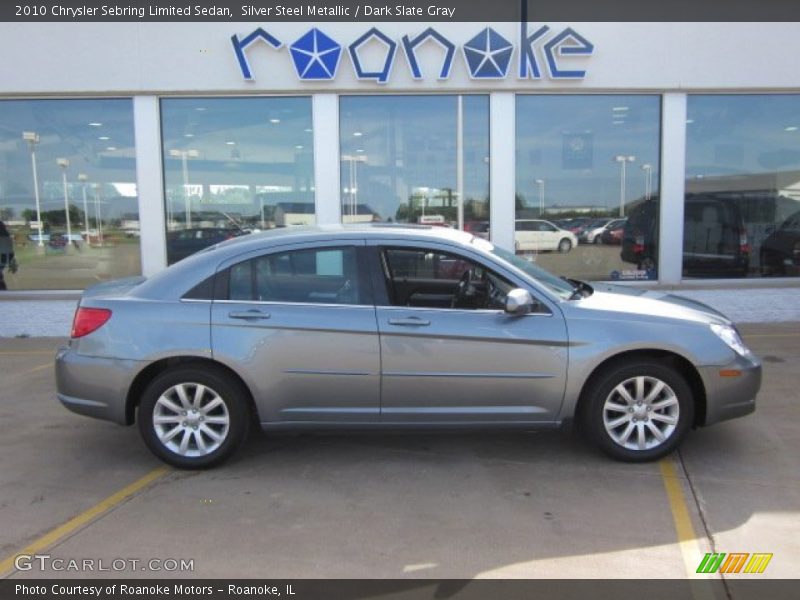 Silver Steel Metallic / Dark Slate Gray 2010 Chrysler Sebring Limited Sedan