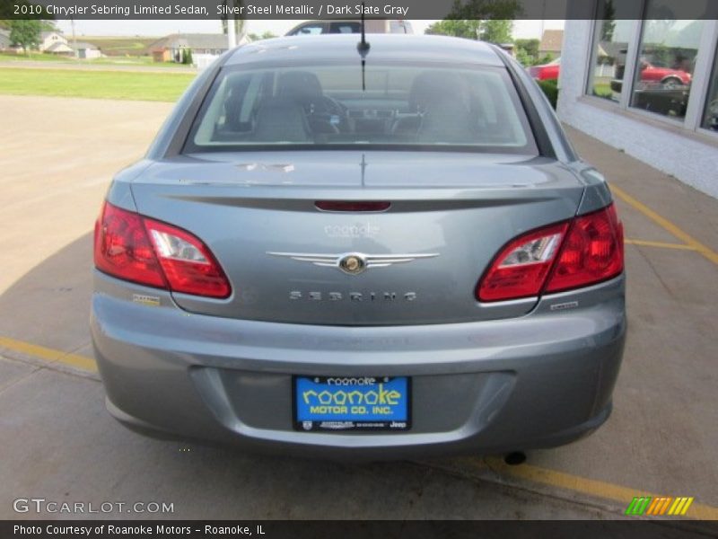 Silver Steel Metallic / Dark Slate Gray 2010 Chrysler Sebring Limited Sedan