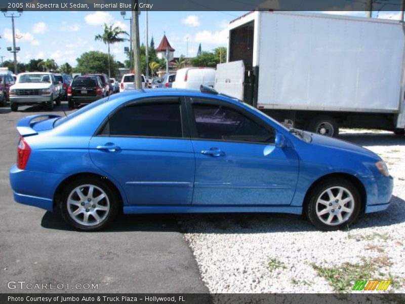 Imperial Blue / Gray 2005 Kia Spectra LX Sedan