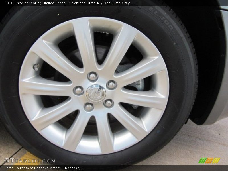 Silver Steel Metallic / Dark Slate Gray 2010 Chrysler Sebring Limited Sedan