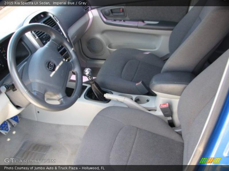 Imperial Blue / Gray 2005 Kia Spectra LX Sedan