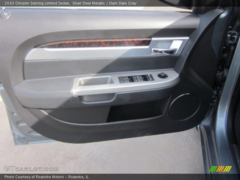 Silver Steel Metallic / Dark Slate Gray 2010 Chrysler Sebring Limited Sedan