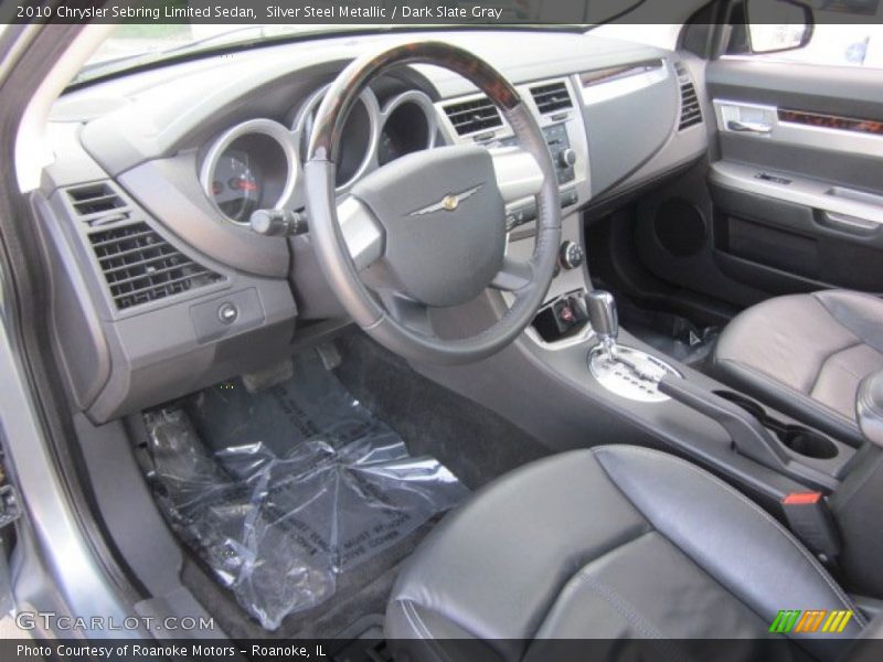 Silver Steel Metallic / Dark Slate Gray 2010 Chrysler Sebring Limited Sedan