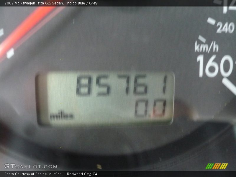 Indigo Blue / Grey 2002 Volkswagen Jetta GLS Sedan