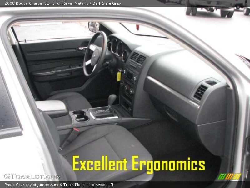 Bright Silver Metallic / Dark Slate Gray 2008 Dodge Charger SE