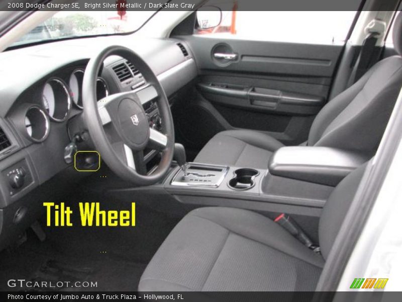 Bright Silver Metallic / Dark Slate Gray 2008 Dodge Charger SE