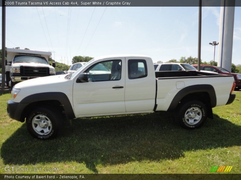 Super White / Graphite Gray 2008 Toyota Tacoma V6 Access Cab 4x4