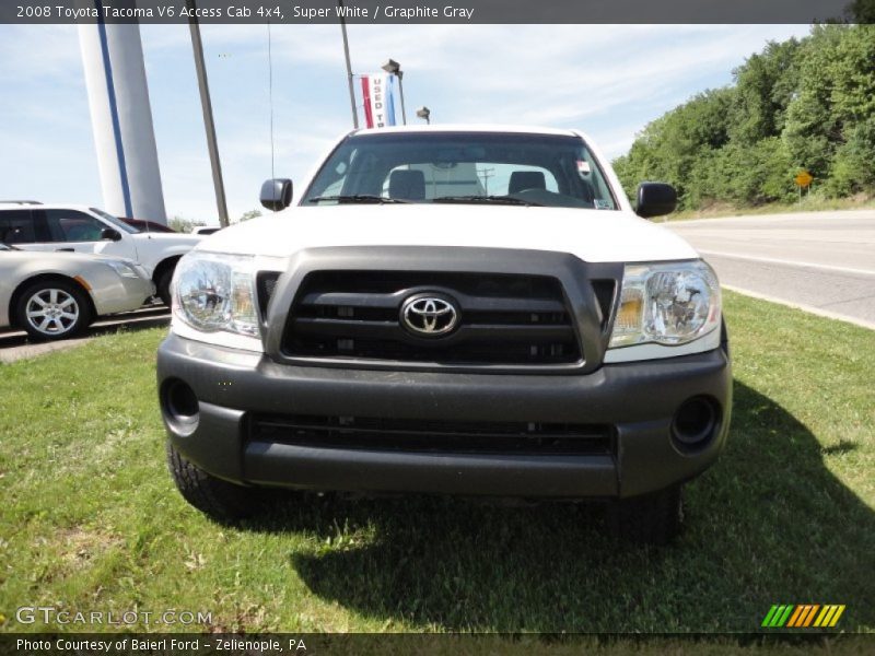 Super White / Graphite Gray 2008 Toyota Tacoma V6 Access Cab 4x4