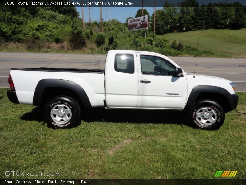 Super White / Graphite Gray 2008 Toyota Tacoma V6 Access Cab 4x4