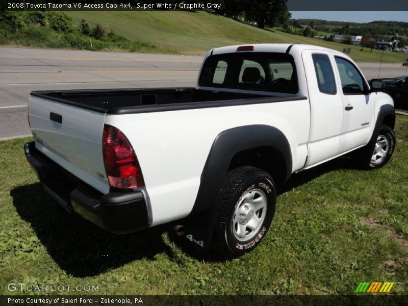 Super White / Graphite Gray 2008 Toyota Tacoma V6 Access Cab 4x4
