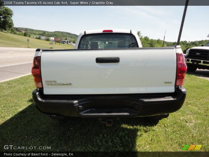 Super White / Graphite Gray 2008 Toyota Tacoma V6 Access Cab 4x4