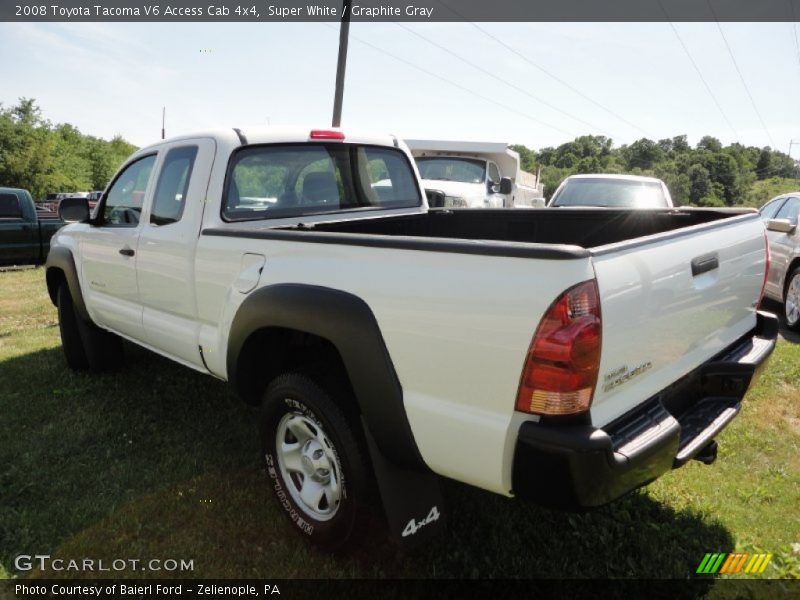 Super White / Graphite Gray 2008 Toyota Tacoma V6 Access Cab 4x4