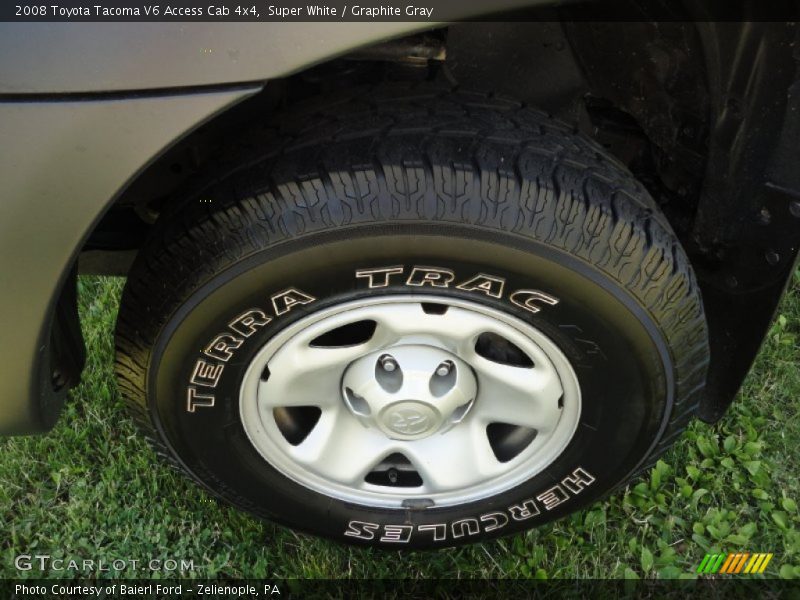 Super White / Graphite Gray 2008 Toyota Tacoma V6 Access Cab 4x4