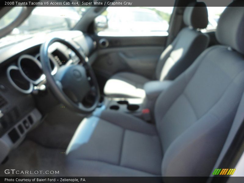 Super White / Graphite Gray 2008 Toyota Tacoma V6 Access Cab 4x4