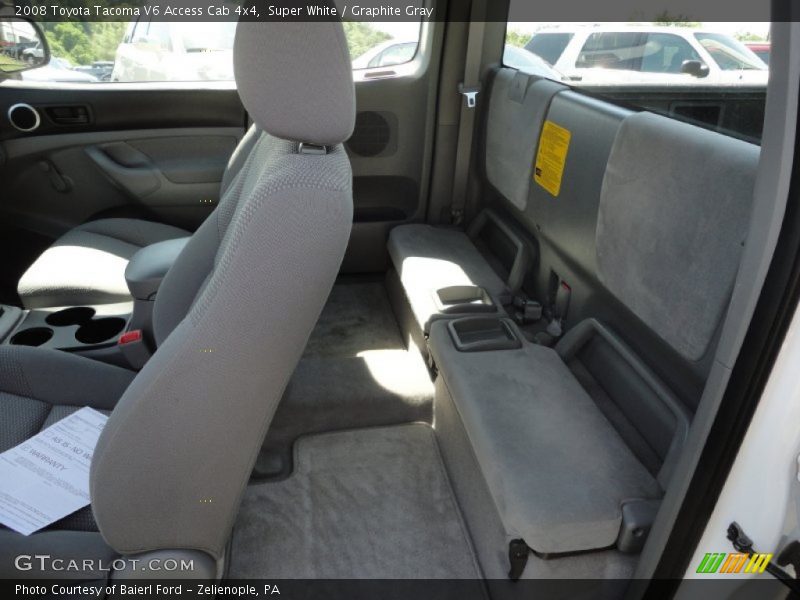 Super White / Graphite Gray 2008 Toyota Tacoma V6 Access Cab 4x4