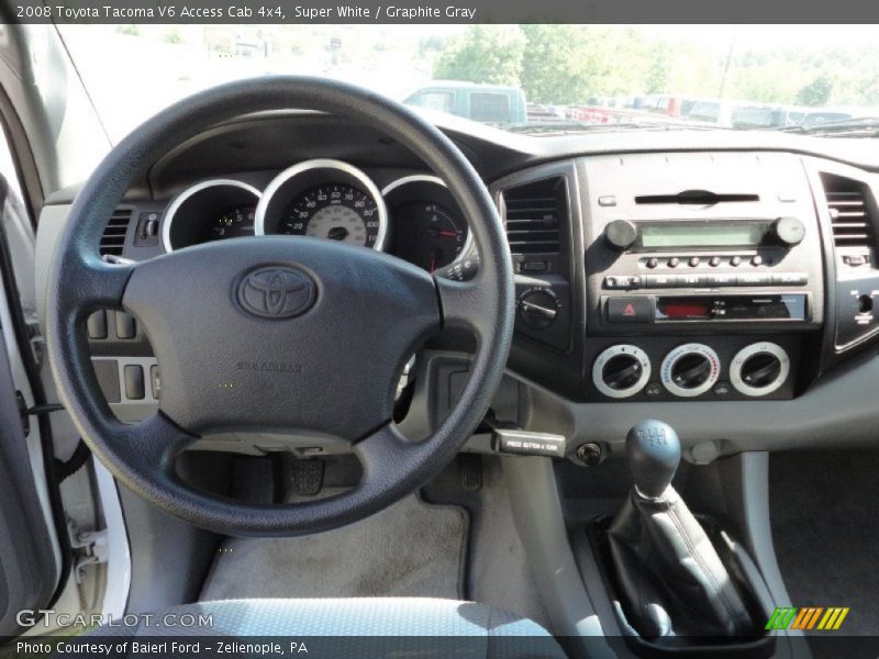 Super White / Graphite Gray 2008 Toyota Tacoma V6 Access Cab 4x4