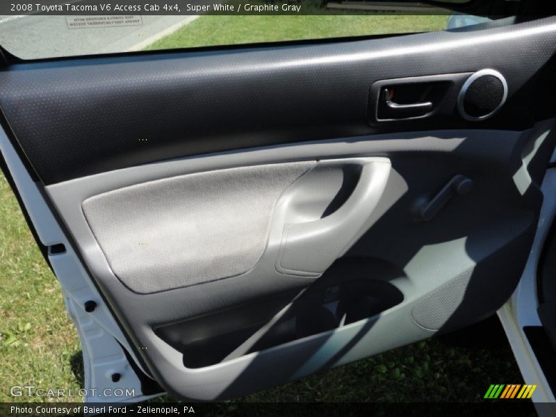 Super White / Graphite Gray 2008 Toyota Tacoma V6 Access Cab 4x4