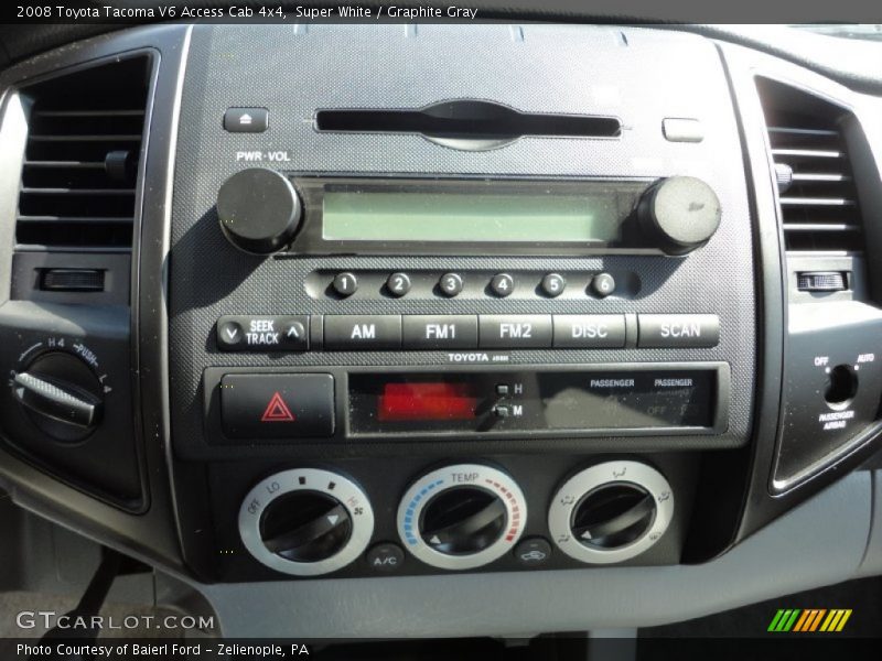 Super White / Graphite Gray 2008 Toyota Tacoma V6 Access Cab 4x4