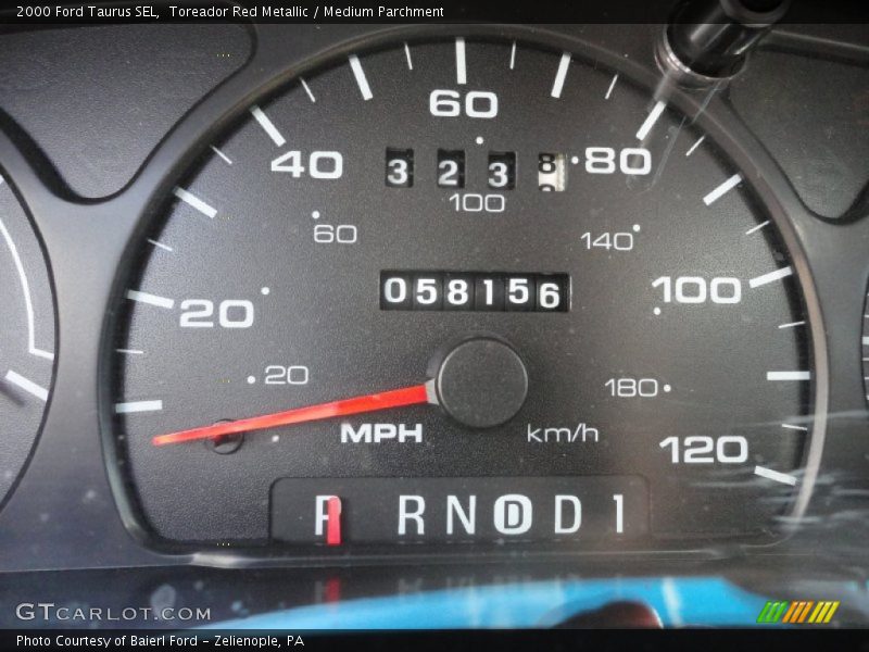 Toreador Red Metallic / Medium Parchment 2000 Ford Taurus SEL