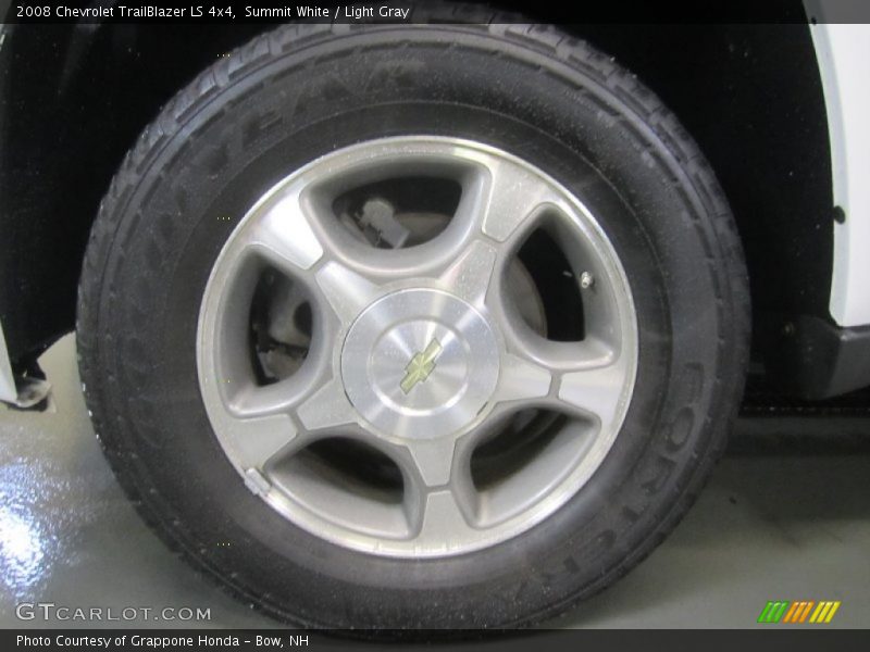 Summit White / Light Gray 2008 Chevrolet TrailBlazer LS 4x4