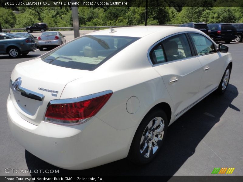 White Diamond Tricoat / Cocoa/Cashmere 2011 Buick LaCrosse CXL