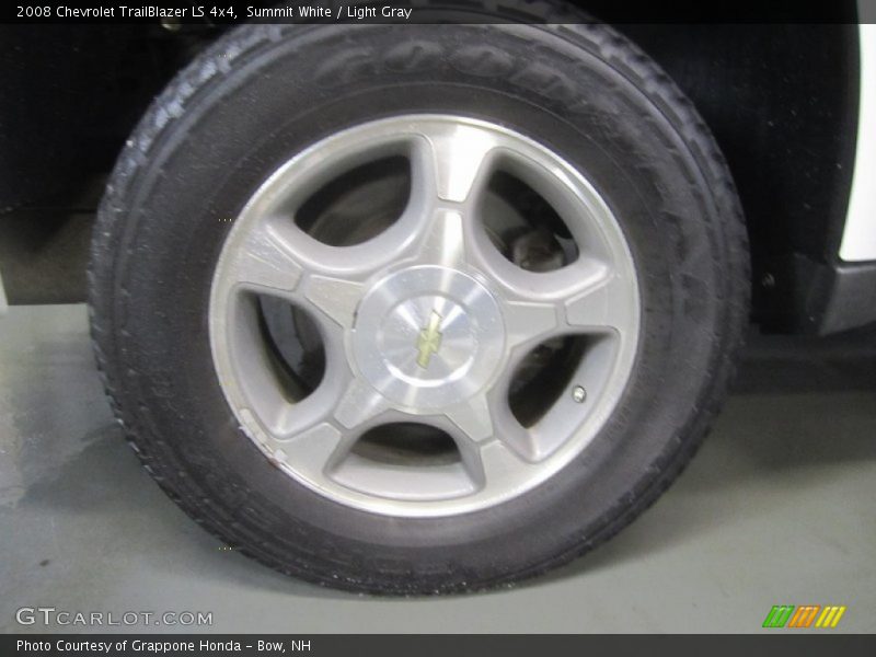Summit White / Light Gray 2008 Chevrolet TrailBlazer LS 4x4