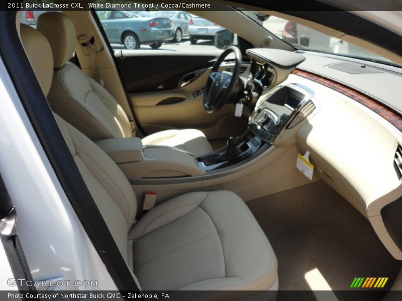 White Diamond Tricoat / Cocoa/Cashmere 2011 Buick LaCrosse CXL