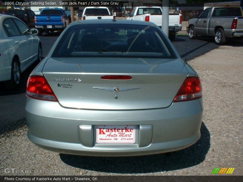 Satin Jade Pearl / Dark Slate Gray 2006 Chrysler Sebring Sedan