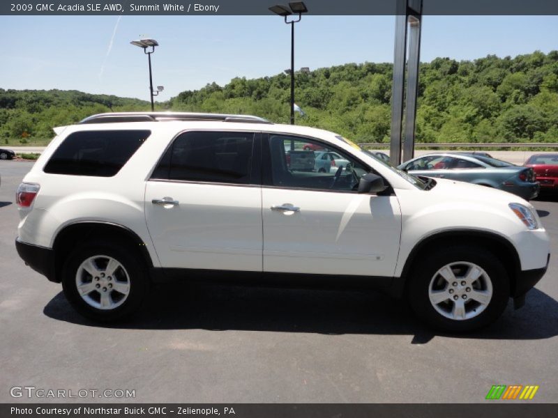 Summit White / Ebony 2009 GMC Acadia SLE AWD