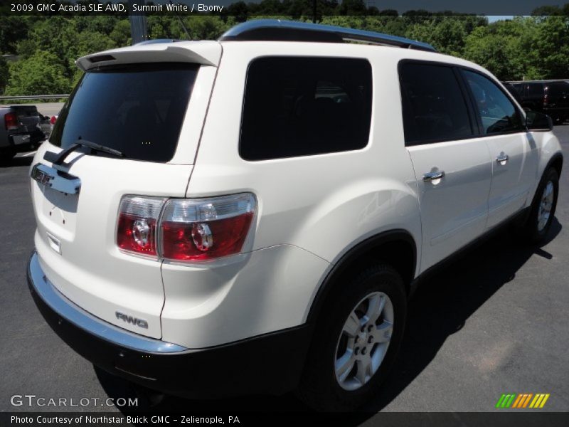 Summit White / Ebony 2009 GMC Acadia SLE AWD