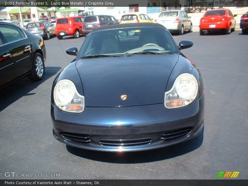 Lapis Blue Metallic / Graphite Grey 2003 Porsche Boxster S