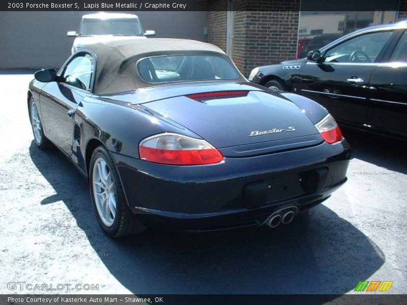 Lapis Blue Metallic / Graphite Grey 2003 Porsche Boxster S