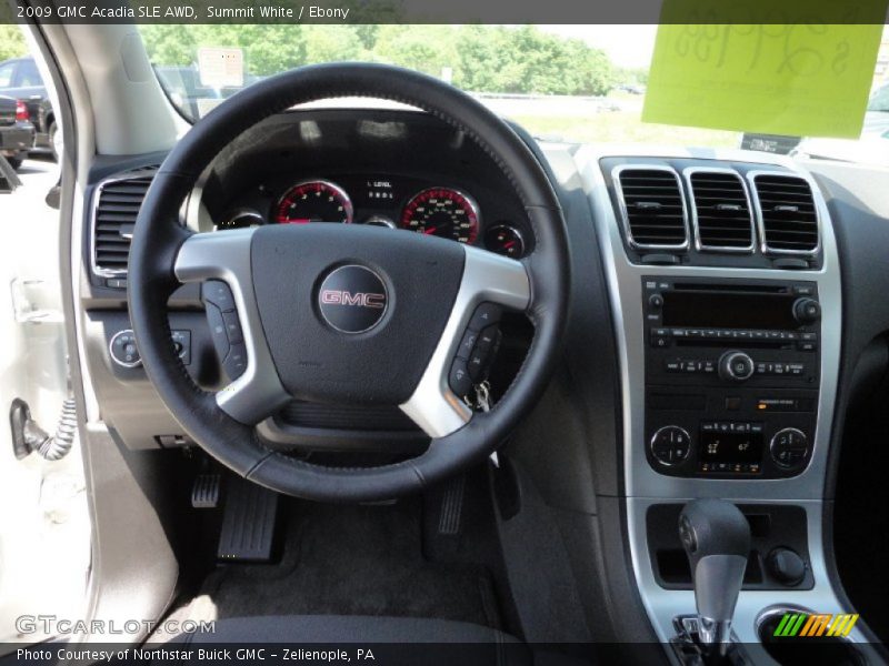 Summit White / Ebony 2009 GMC Acadia SLE AWD