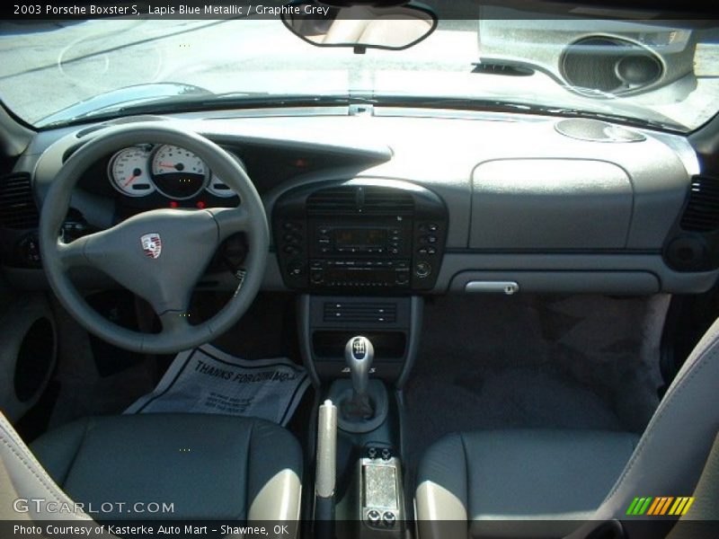 Lapis Blue Metallic / Graphite Grey 2003 Porsche Boxster S