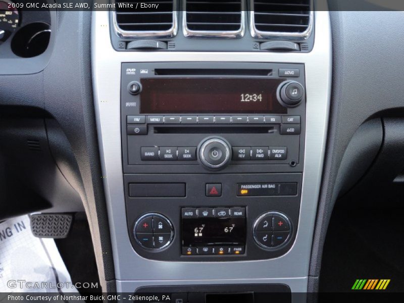 Summit White / Ebony 2009 GMC Acadia SLE AWD