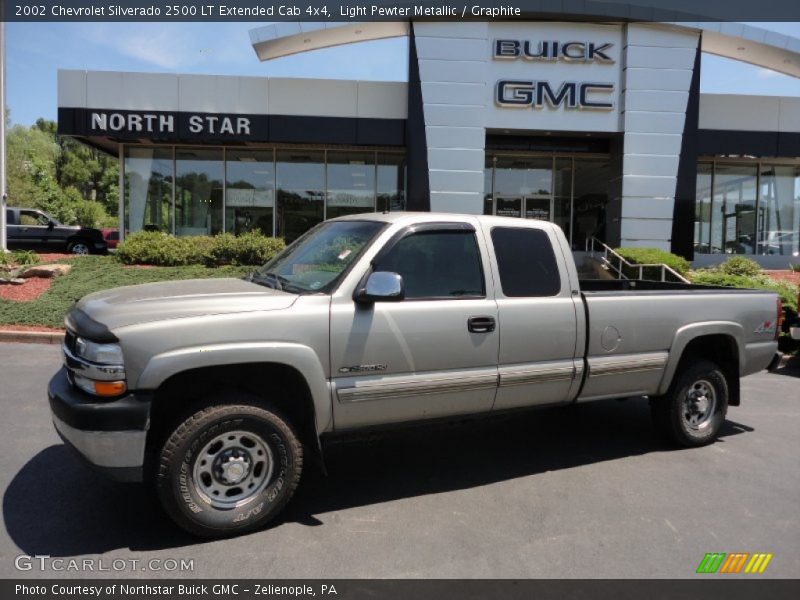 Light Pewter Metallic / Graphite 2002 Chevrolet Silverado 2500 LT Extended Cab 4x4