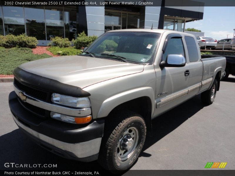 Light Pewter Metallic / Graphite 2002 Chevrolet Silverado 2500 LT Extended Cab 4x4