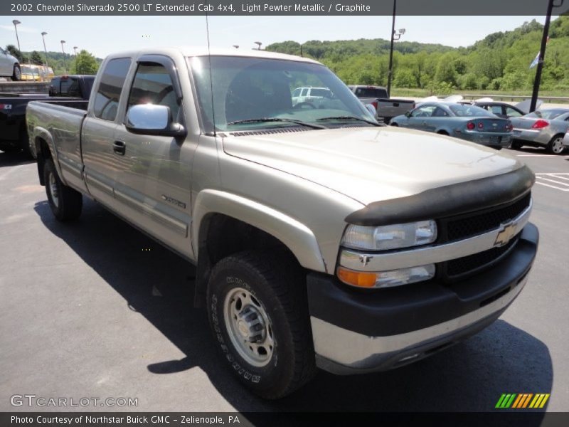 Light Pewter Metallic / Graphite 2002 Chevrolet Silverado 2500 LT Extended Cab 4x4