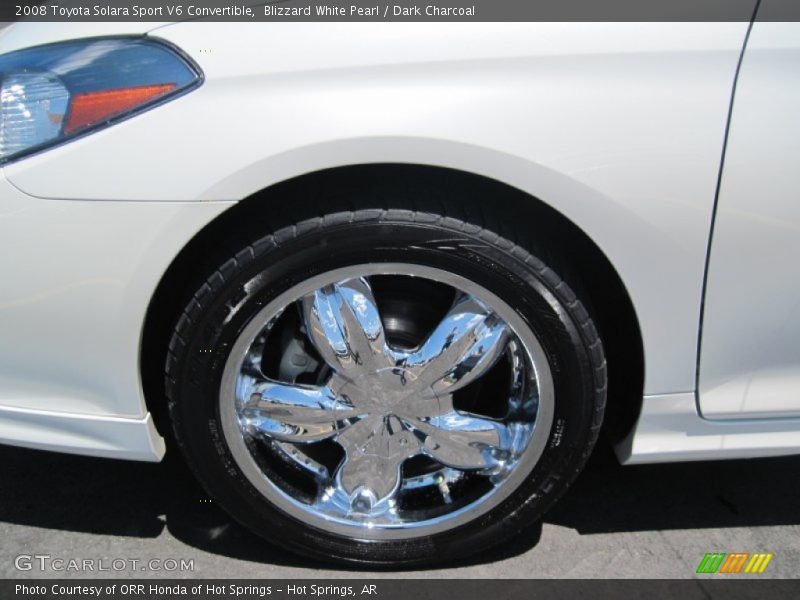 Blizzard White Pearl / Dark Charcoal 2008 Toyota Solara Sport V6 Convertible