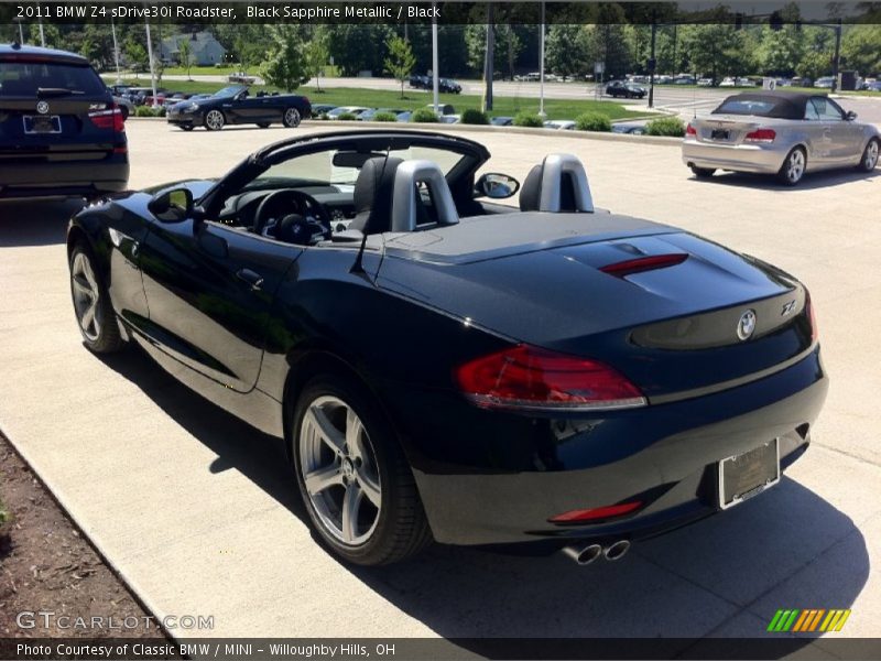Black Sapphire Metallic / Black 2011 BMW Z4 sDrive30i Roadster