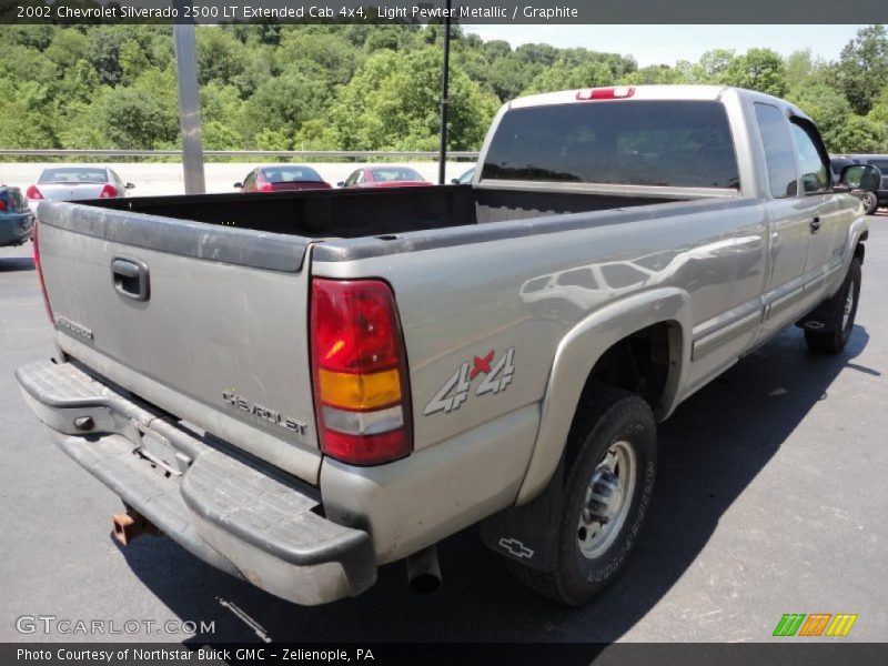 Light Pewter Metallic / Graphite 2002 Chevrolet Silverado 2500 LT Extended Cab 4x4