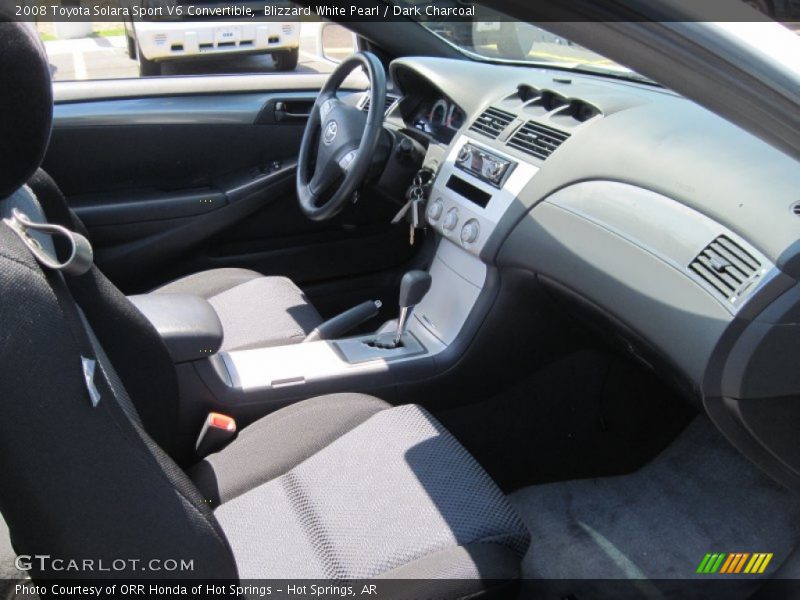 Blizzard White Pearl / Dark Charcoal 2008 Toyota Solara Sport V6 Convertible