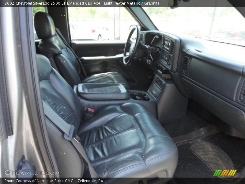 Light Pewter Metallic / Graphite 2002 Chevrolet Silverado 2500 LT Extended Cab 4x4
