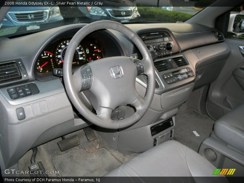 Silver Pearl Metallic / Gray 2008 Honda Odyssey EX-L