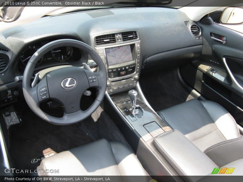 Black Interior - 2010 IS 350C Convertible 