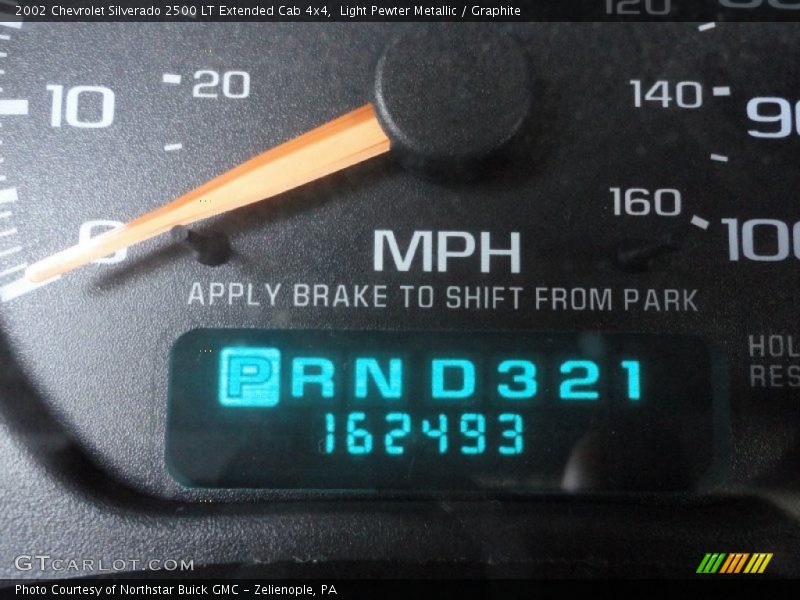 Light Pewter Metallic / Graphite 2002 Chevrolet Silverado 2500 LT Extended Cab 4x4