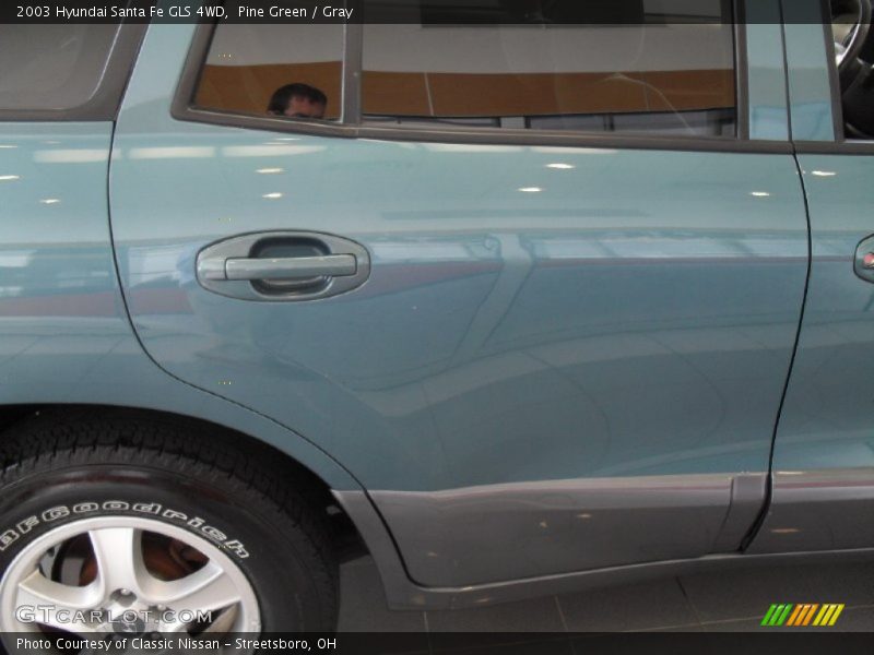 Pine Green / Gray 2003 Hyundai Santa Fe GLS 4WD